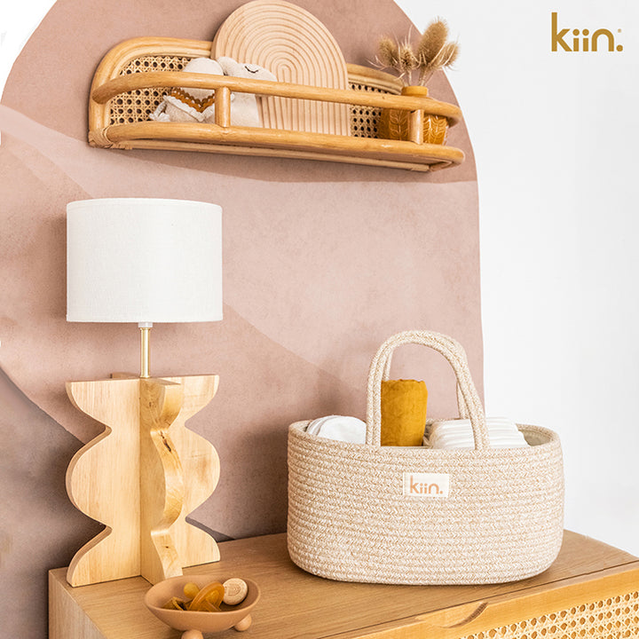 Kiin Baby Cotton Rope Nappy Caddy Organiser – Ollie+Zara