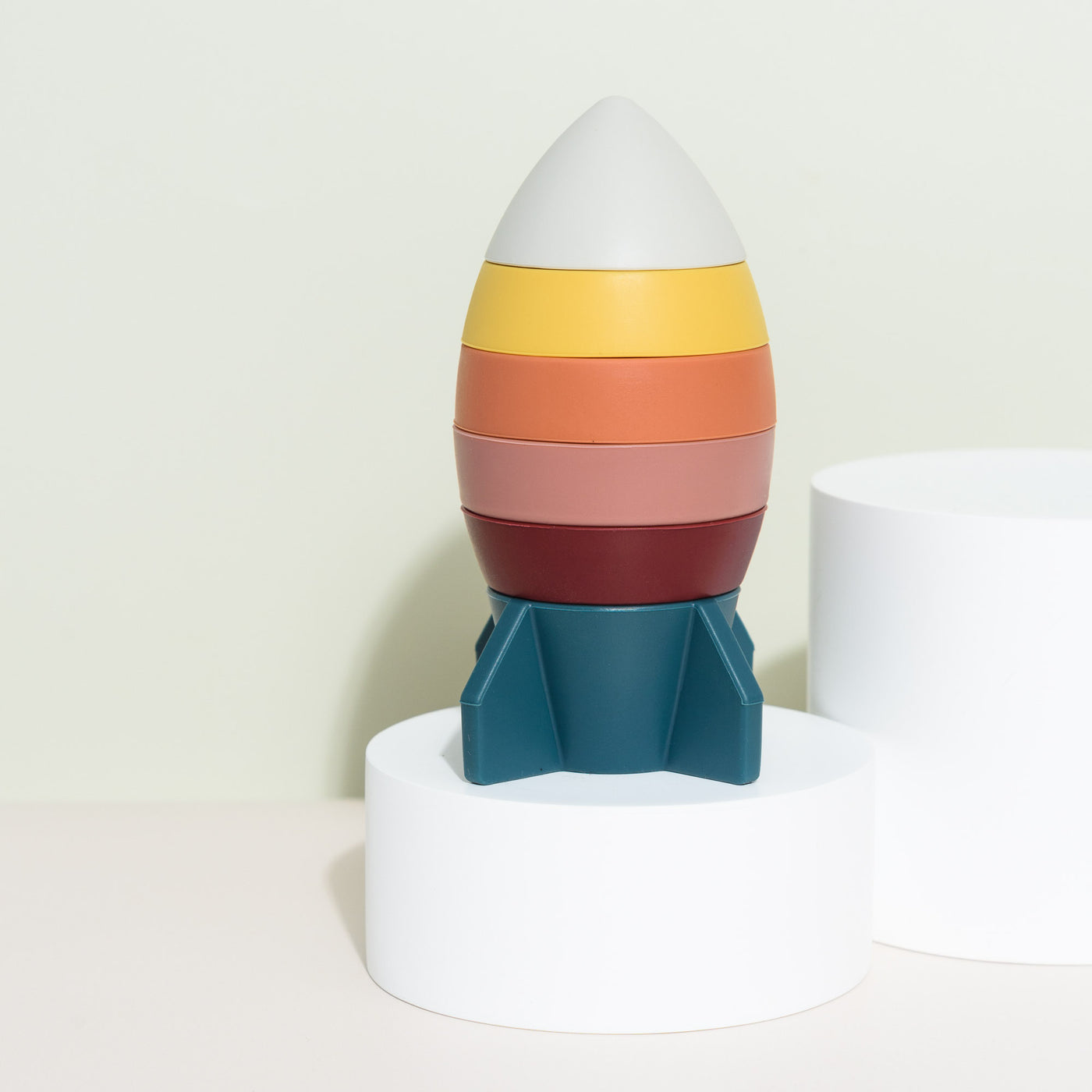 Rocket Silicone Educational Stacking Toy