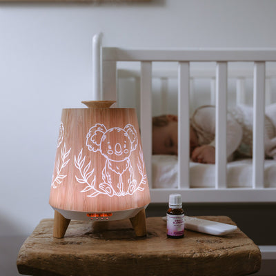 Hush Ultrasonic Vaporiser with Nightlight and Sound (Bonus Essential Oil)