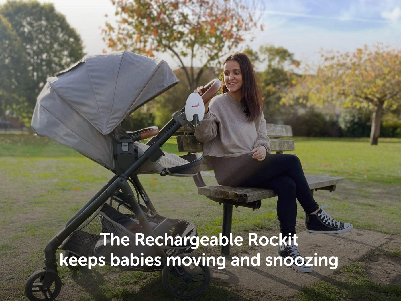 Rockit RECHARGEABLE Baby Pram Rocker - Ollie+Zara