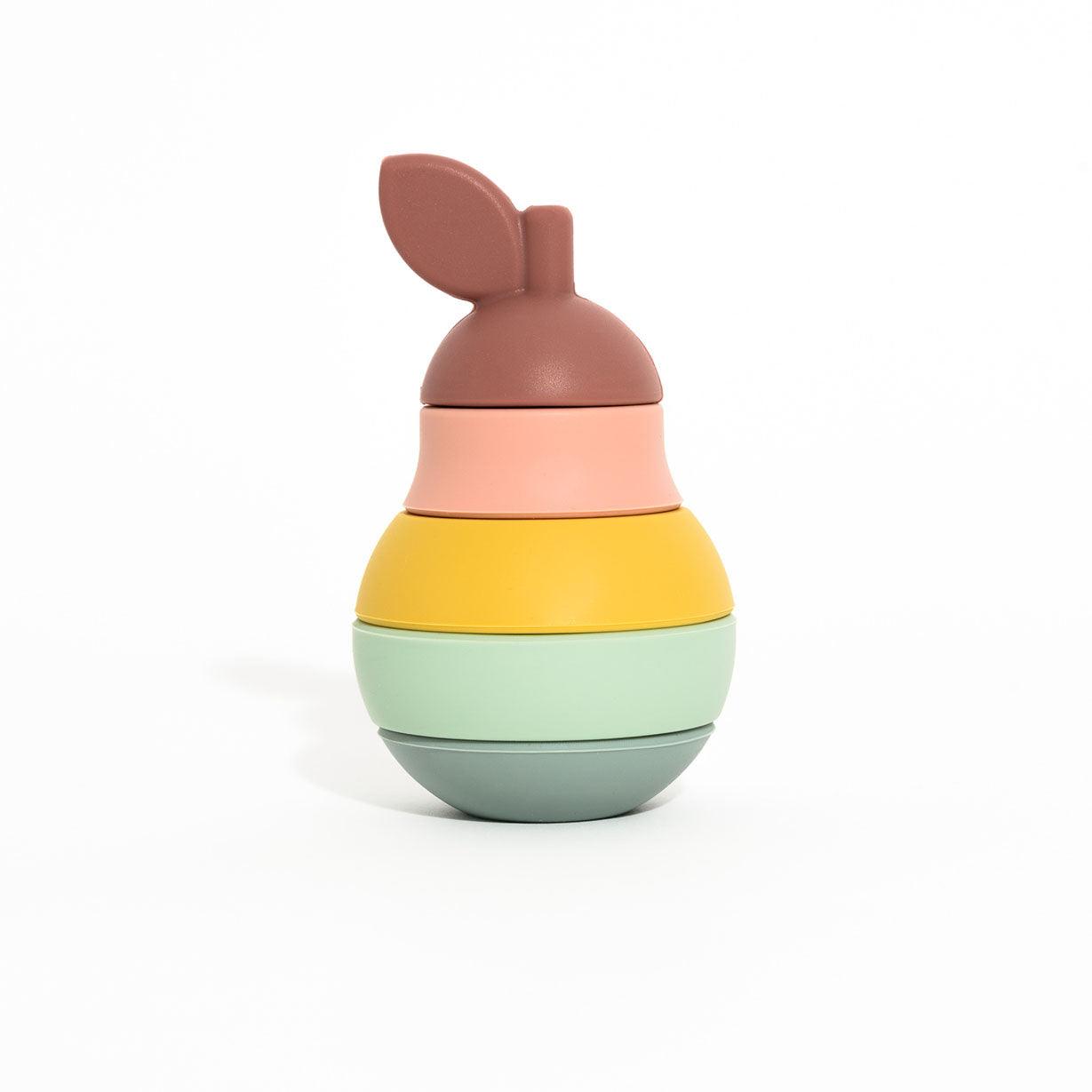 Pear Silicone Stacking Toy - Ollie+Zara