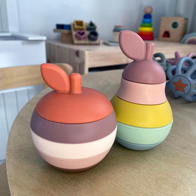 Pear Silicone Stacking Toy - Ollie+Zara