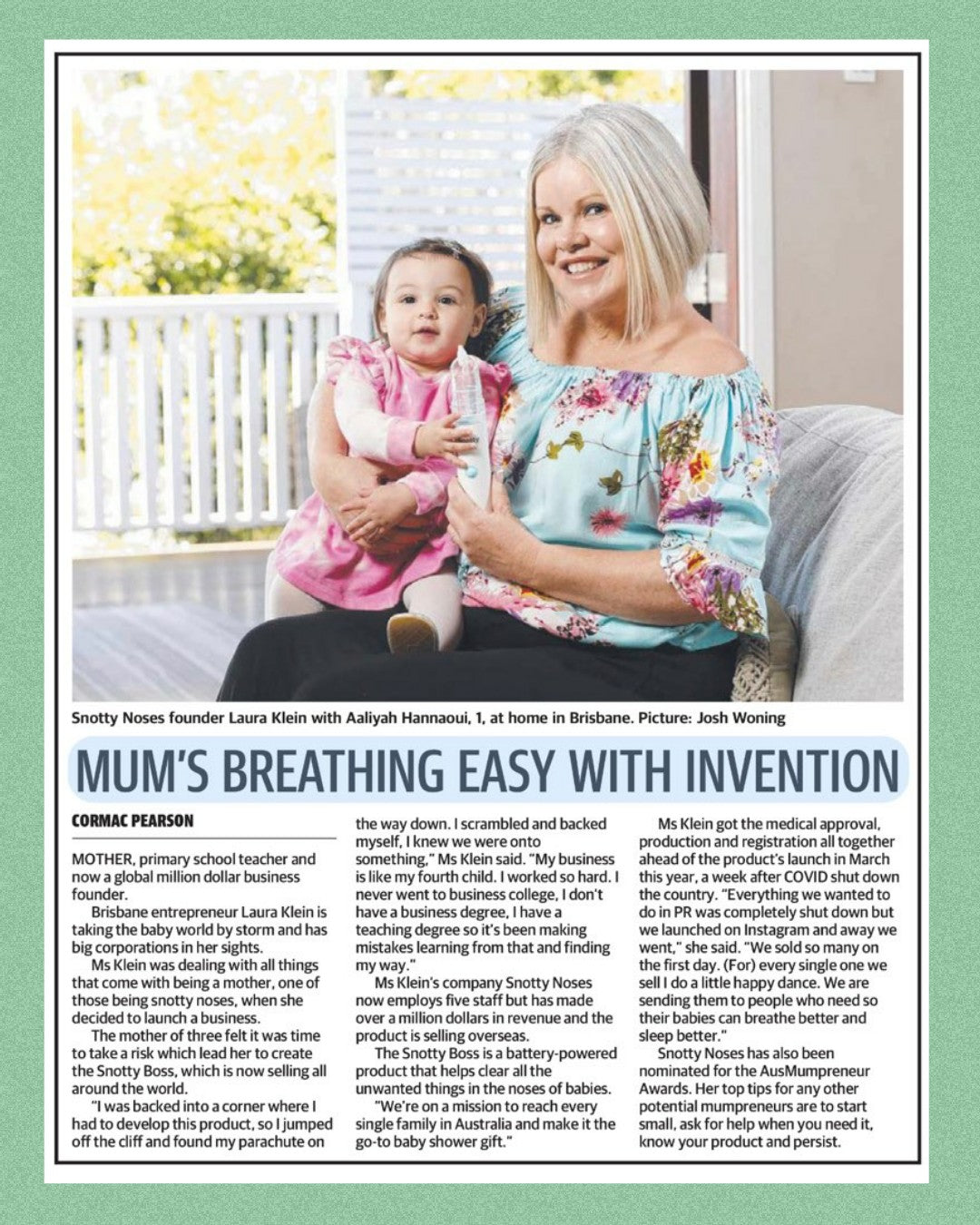 Snotty Boss Nasal Aspirator - Ollie+Zara